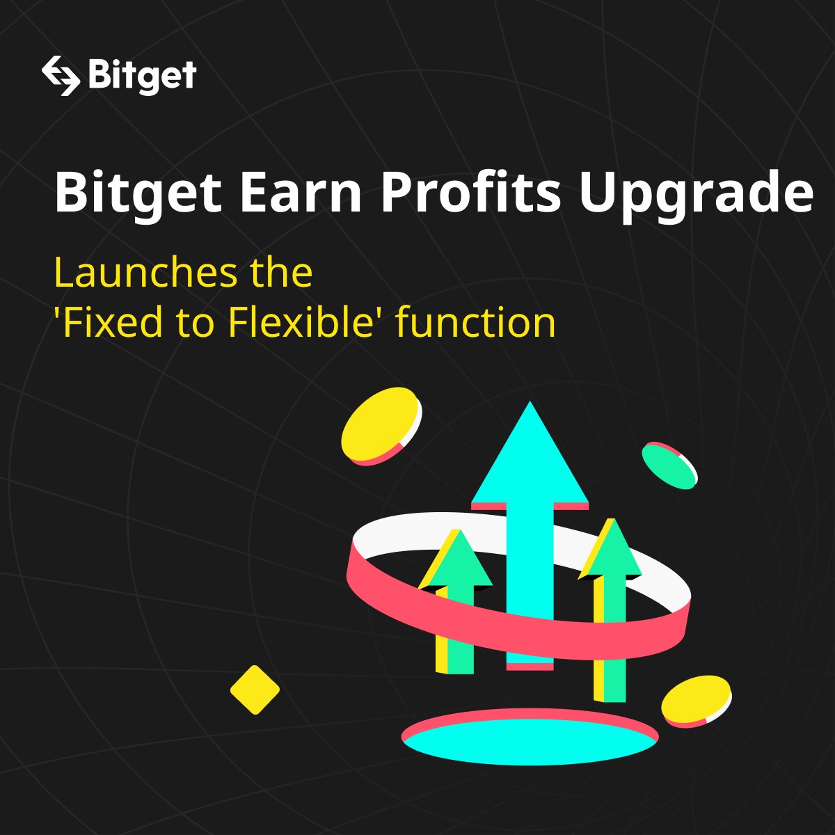 🔥 Bitget launches Earn Profits Upgrade for Bitget Savings on USDT / BTC / ETH!

🎁 “Fixed to Flexible” function is also LIVE!
⏰ Fixed Savings will be converted to Flexible after maturity to continue accruing interest!

👇How to join:
bitget.com/savingsNew