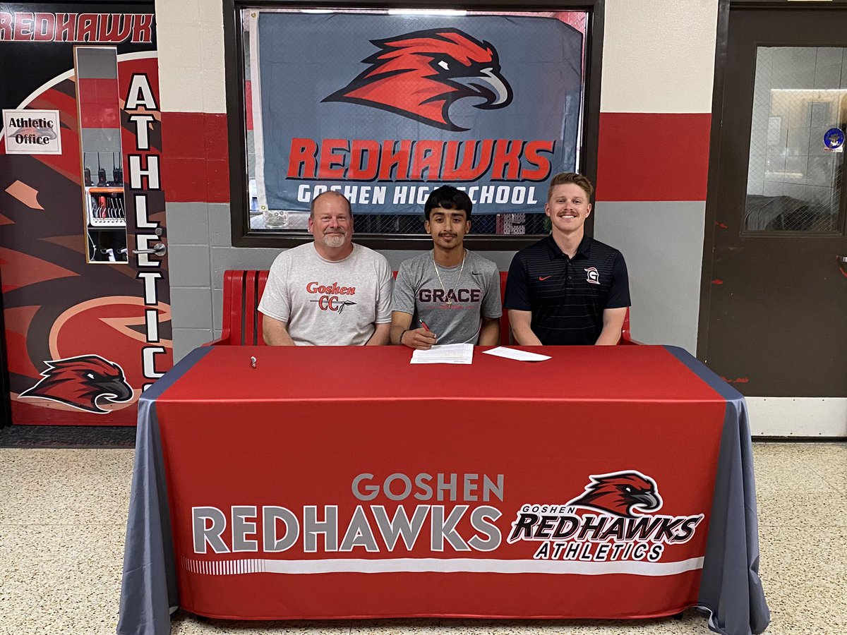 XCRedHawk's tweet photo. Another college commitment!  Congratulations Luis Loera!!  You got a good one Grace! https://t.co/haLoHDLwfs
