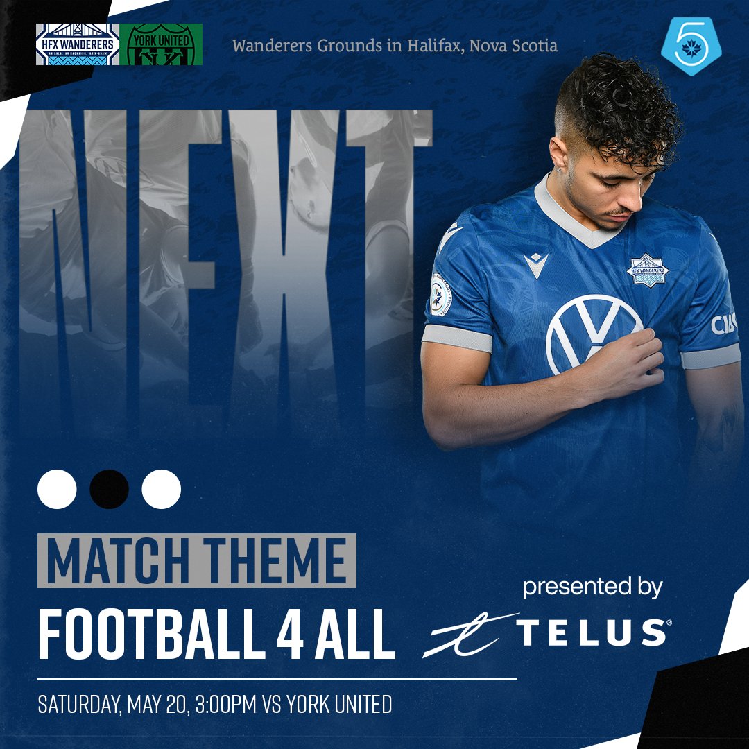 HFXWanderersFC's tweet image. ⚓ Saturday is our Football 4 All Match, presented by @TELUS ⚽

Let's unite and make a difference in Nova Scotia! Help TELUS #GiveWhereWeLive by donating gently used balls &amp;amp; equipment as we work together to make soccer more accessible 🏆

🎟: bit.ly/42GdwNv