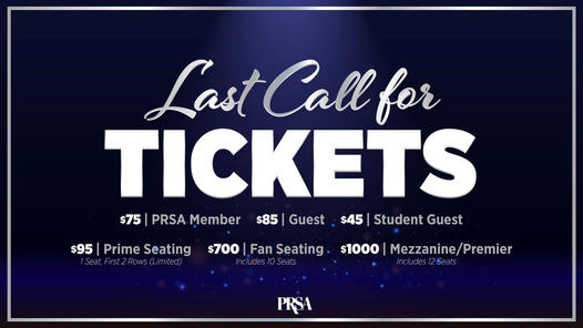 TODAY IS THE LAST DAY

Purchase your 2023 Silver Spikes Awards tickets by Tuesday, May 16, at 11:59 p.m. Visit the link below to purchase your tickets today!
prsasierra.org/meetinginfo.ph…