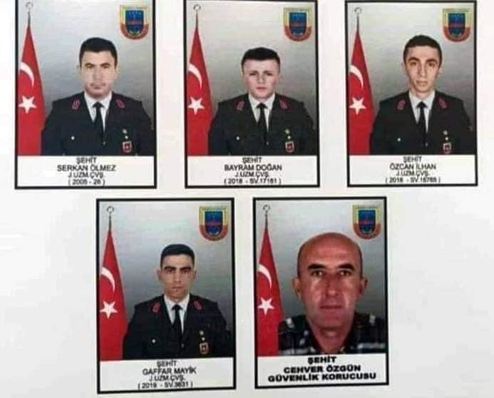 Gündem ya da haber değerleri olmadı. Beş kahraman toprağa düştü;
Aziz ruhları şâd olsun, toplumun umrunda olmadığı için ailelerine sabırlar dilerim.