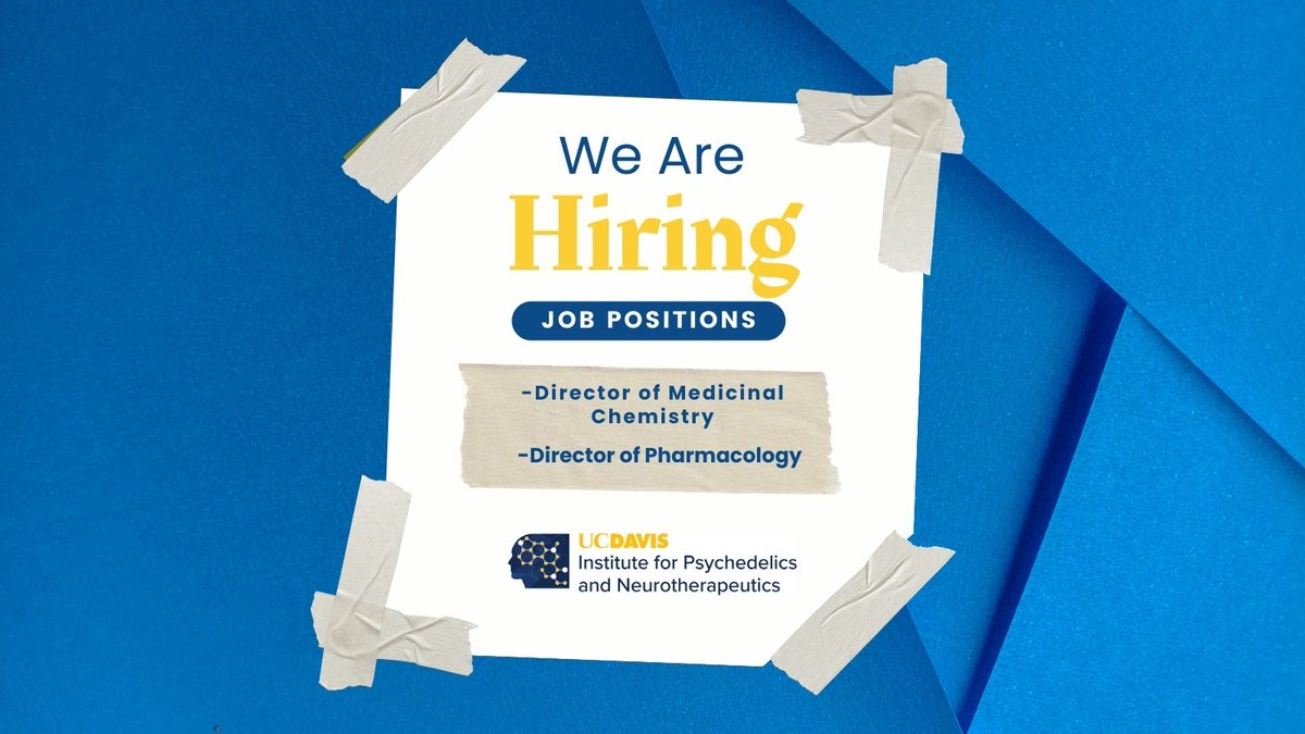 Join our team and make a profound impact! If you're passionate about advancing the frontiers of medicinal chemistry or leading groundbreaking research in #pharmacology, Apply today! 
neurotherapeutics.ucdavis.edu/join-our-team