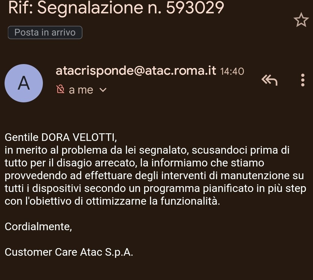 DoraVelotti's tweet photo. @InfoAtac e dopo questa risposta "supercazzola"io domani come entro in stazione a piramide lato ostiense? Scavalcando? Il lettore qr code non legge l'abbonamento validi, da sempre rosso! Capitale europea?! Vergogna!!! https://t.co/ERtenVQtvT