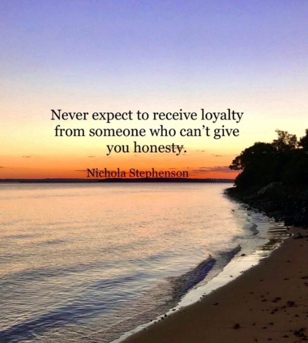 Never expect to receive loyalty from someone who can't give you