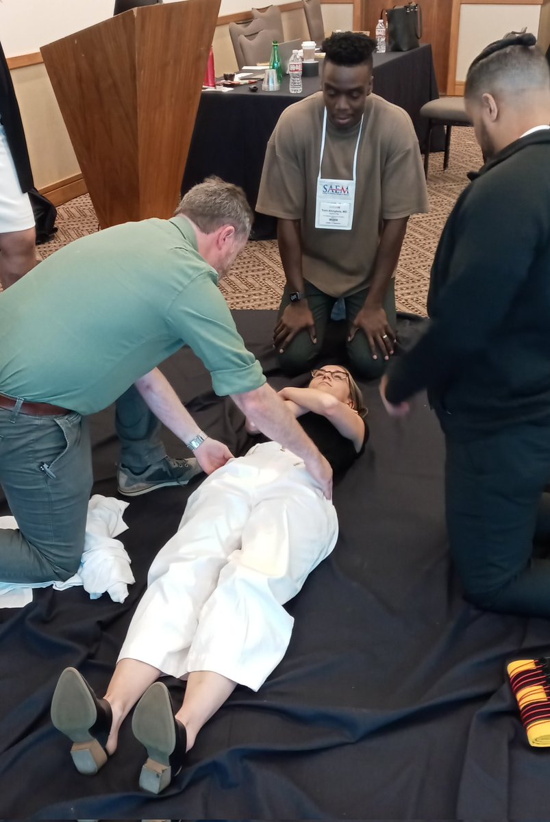 Penn GEM (@pennglobalem) on Twitter photo PGEM fellow <a href="/MahamNoor23/">Maham Munawar</a> teaching at the <a href="/WHO/">World Health Organization (WHO)</a> <a href="/ICRC/">ICRC</a> Basic Emergency Care (BEC) Training of Trainers (ToT) course at #SAEM23 w/ <a href="/UPennEM/">Penn EM Residency</a> resident Tomi Akingbola also jumping in! PGEM fellow <a href="/MahamNoor23/">Maham Munawar</a> teaching at the <a href="/WHO/">World Health Organization (WHO)</a> <a href="/ICRC/">ICRC</a> Basic Emergency Care (BEC) Training of Trainers (ToT) course at #SAEM23 w/ <a href="/UPennEM/">Penn EM Residency</a> resident Tomi Akingbola also jumping in!