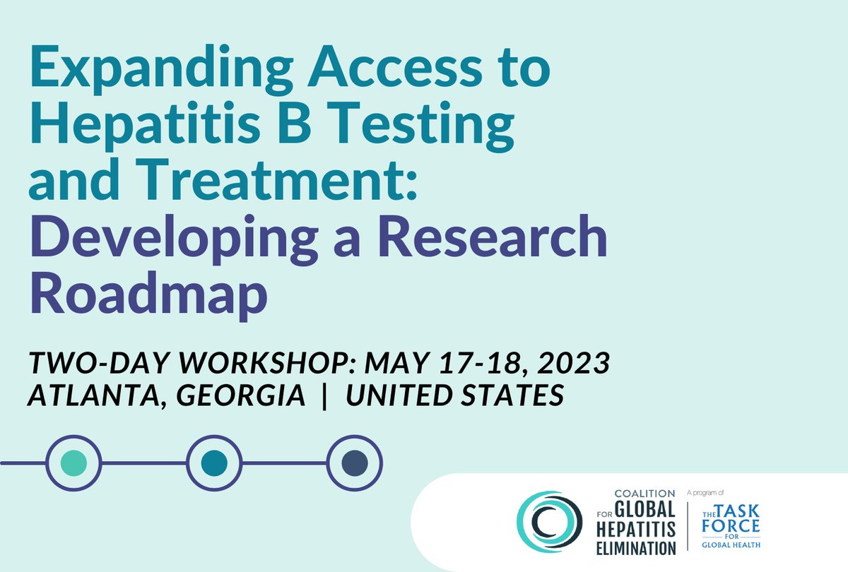 GlobalHep's tweet photo. We're almost there! For two days (5/17 &amp; 5/18) global experts on #hepB care &amp; data will gather at our @globalhep @TFGH  headquarters for a workshop aimed at developing a research roadmap for #HBV treatment simplification. Stay tuned to our social accounts for live updates! https://t.co/6myyI2ZENT