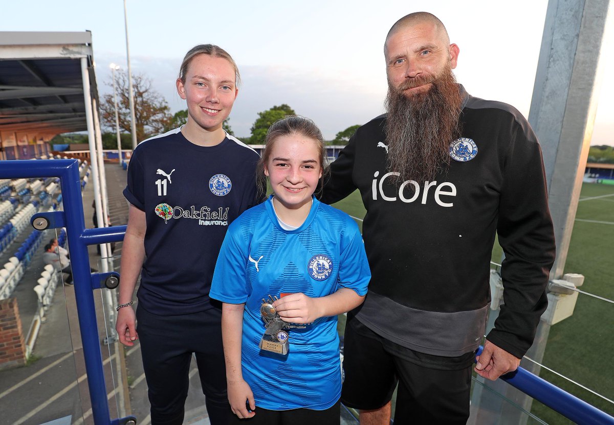 BTFC_HUB's tweet photo. Our photographer @NickyHayesPhoto was on hand at @BTFCWomen @BTFCG U13s Blues presentation evening at New Lodge tonight. Manager Gavin along with 1st team star @_elisejennings handed out trophies for Golden Boot plus Players and Managers Player of the Year winners. #BTFCGirls https://t.co/n0opEhZCw3