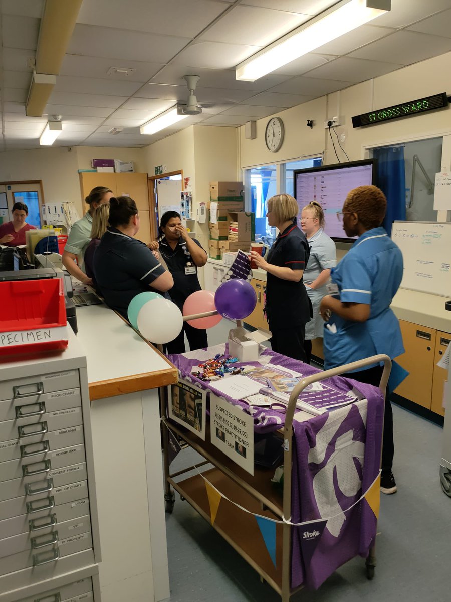 Twyford HASU (@twyfordhhft) on Twitter photo Time is brain, stroke is a medical emergency, refer immediately.
Today we spread the message far and wide as the stroke team visited that wards and depts @RHCH and <a href="/BNHH/">Thomas Teetz</a> to share our knowledge of stroke <a href="/HHFTnhs/">Hampshire Hospitals</a> <a href="/TheStrokeAssoc/">Stroke Association</a> Time is brain, stroke is a medical emergency, refer immediately.
Today we spread the message far and wide as the stroke team visited that wards and depts @RHCH and <a href="/BNHH/">Thomas Teetz</a> to share our knowledge of stroke <a href="/HHFTnhs/">Hampshire Hospitals</a> <a href="/TheStrokeAssoc/">Stroke Association</a>