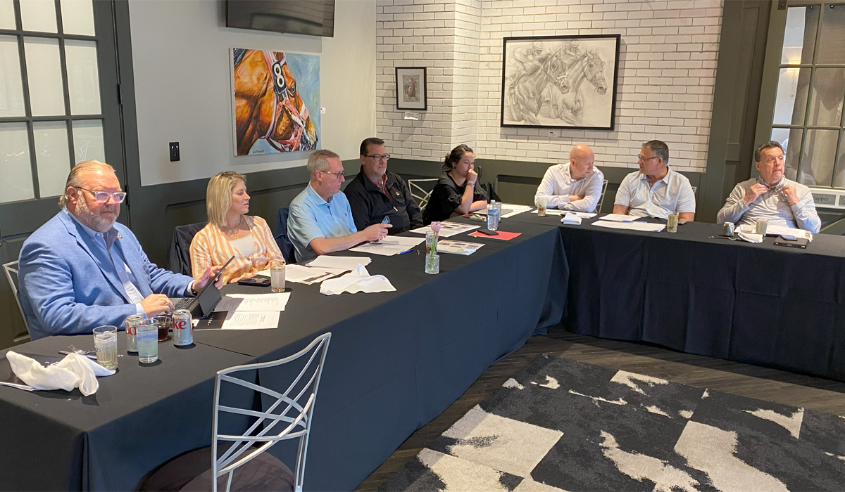 KBWAbeer's tweet photo. At today's KBWA Board of Directors meeting at the Louisville Thoroughbred Society, representatives from @Chas_Seligman, @ClarkBeverage, @DrinkGreatBeers, @KYEagleInc, @RvrCityDistrib &amp; @StandardSalesLP discussed strategies to move our industry – and our Commonwealth – forward. https://t.co/fQrmk9eoyB