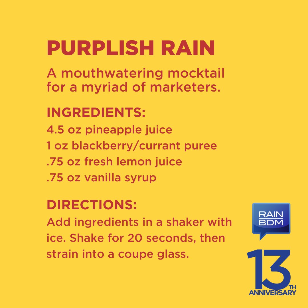 Day 12 of #13DaysofRain - time for a Dieciséis de Mayo party to celebrate our birthday! Care to join us? Cocktail or mocktail? Take your pick. 

#rainbdm