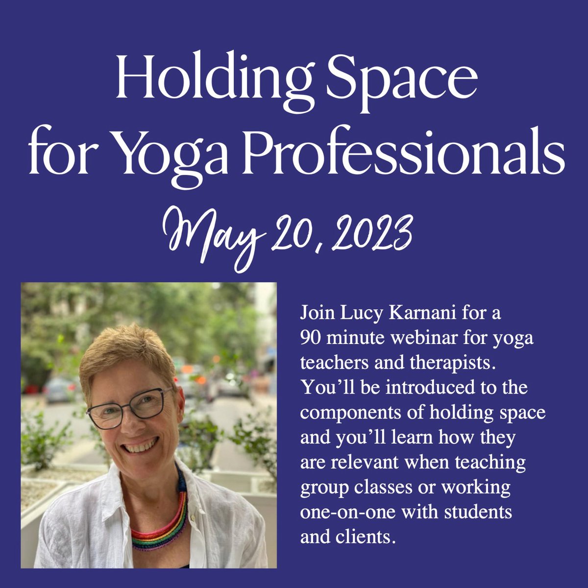 Webinar This Weekend & Other Things To Look Forward To! - mailchi.mp/centreforholdi…

#holdingSpace #yoga #yogaTraining #yogaProfessionals #yogaTeacherTraining #professionalDevelopment