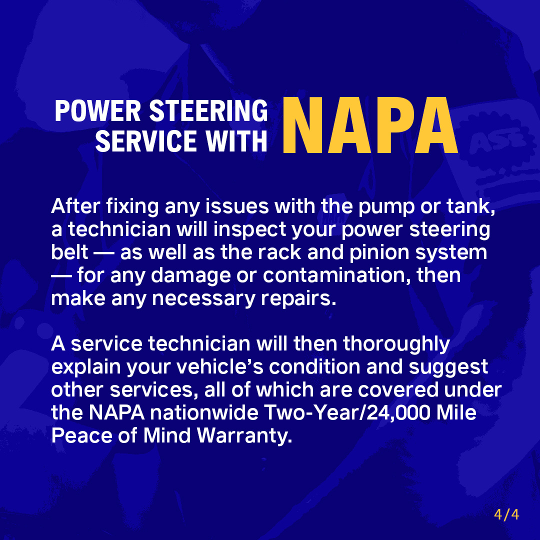 The NAPA Network on Twitter "Never underestimate the power of a good power steering service 🔧