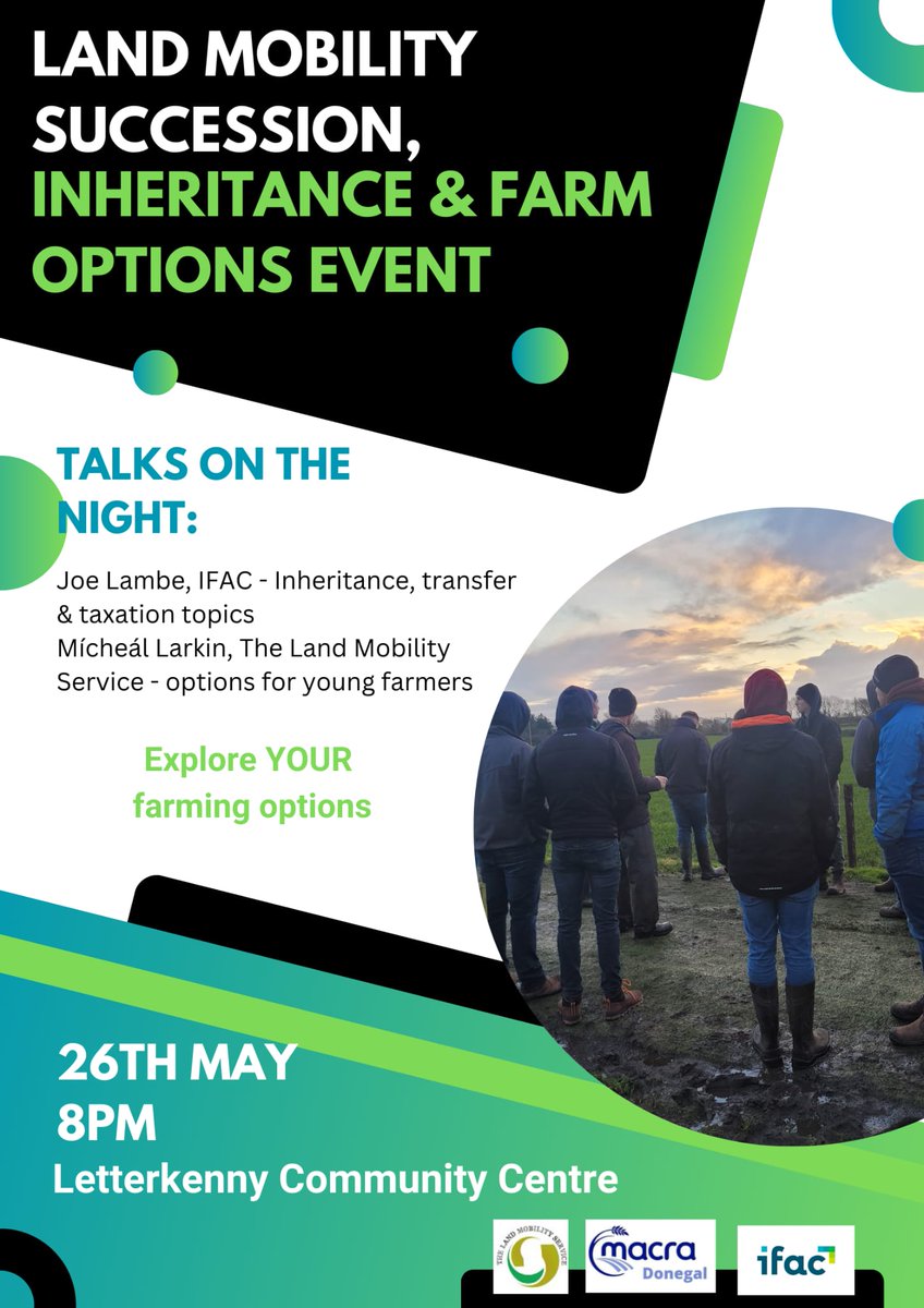 Donegal <a href="/MacranaFeirme/">Macra na Feirme</a> host a very informative night next week. All welcome <a href="/highlandradio/">Highland Radio</a> <a href="/ThisisiRadio/">iRadio</a> <a href="/OceanFmIreland/">OceanFM Ireland</a> <a href="/DonegalDaily/">Donegal Daily</a> <a href="/dgldemocrat/">Donegal Democrat/DonegalLive</a> <a href="/Donegal_News/">Donegal News</a> <a href="/InishTimes/">Inish Times / Inish Live</a>