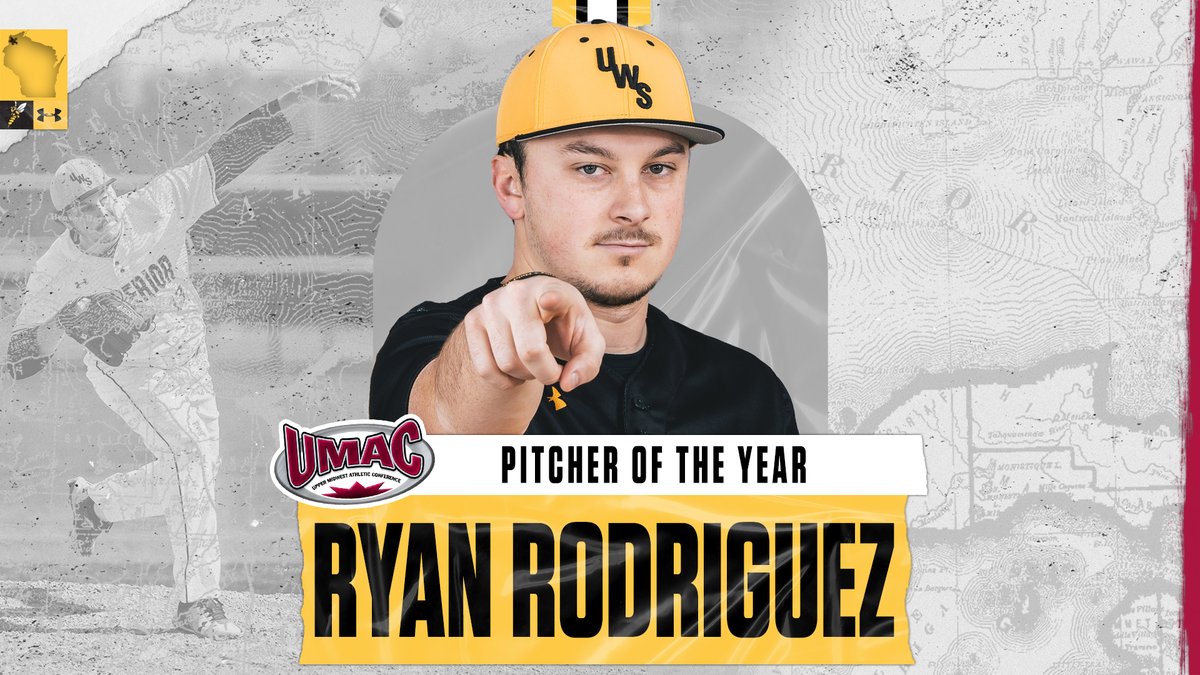 uwsathletics's tweet photo. BREAKING: The UMAC announced its post-season baseball awards and @UWSbaseball senior Ryan Rodriguez has been named Pitcher of the Year, with six other players receiving All-UMAC recognition.

Read: https://t.co/tSEbj7RXT4

#WeAreSuperior https://t.co/FiCoiubHQw