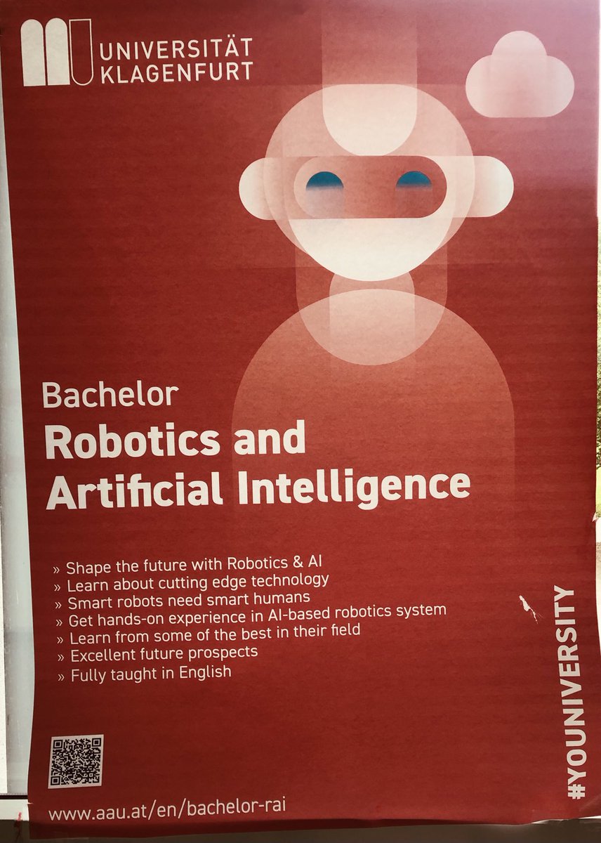 Come and join us to study “robotics and AI”.