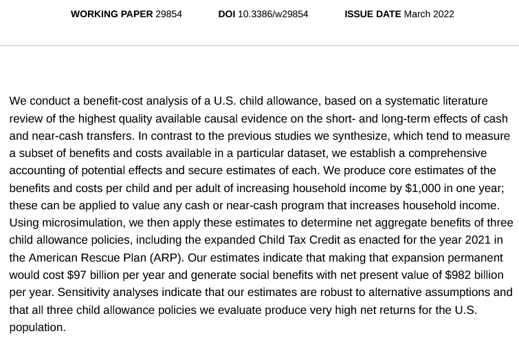 <a href="/JakeSherman/">Jake Sherman</a> <a href="/SpeakerMcCarthy/">Kevin McCarthy</a> Work requirements don't work to increase work. They only work to shrink spending and grow poverty. Meanwhile, the monthly child tax credit we did for 6 months in 2021 had no work requirement and it decreased poverty, did not decrease work, and had an estimated ROI of $10 per $1.
