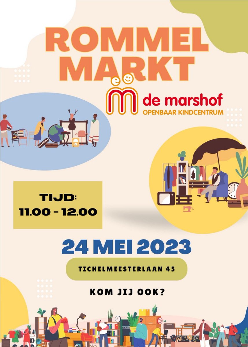 demarshof's tweet photo. Komt u ook? Volgende week woensdagmorgen rommelmarkt op het plein van de Marshof!
#demarshofgeeftenergie https://t.co/beEfEu8xDw
