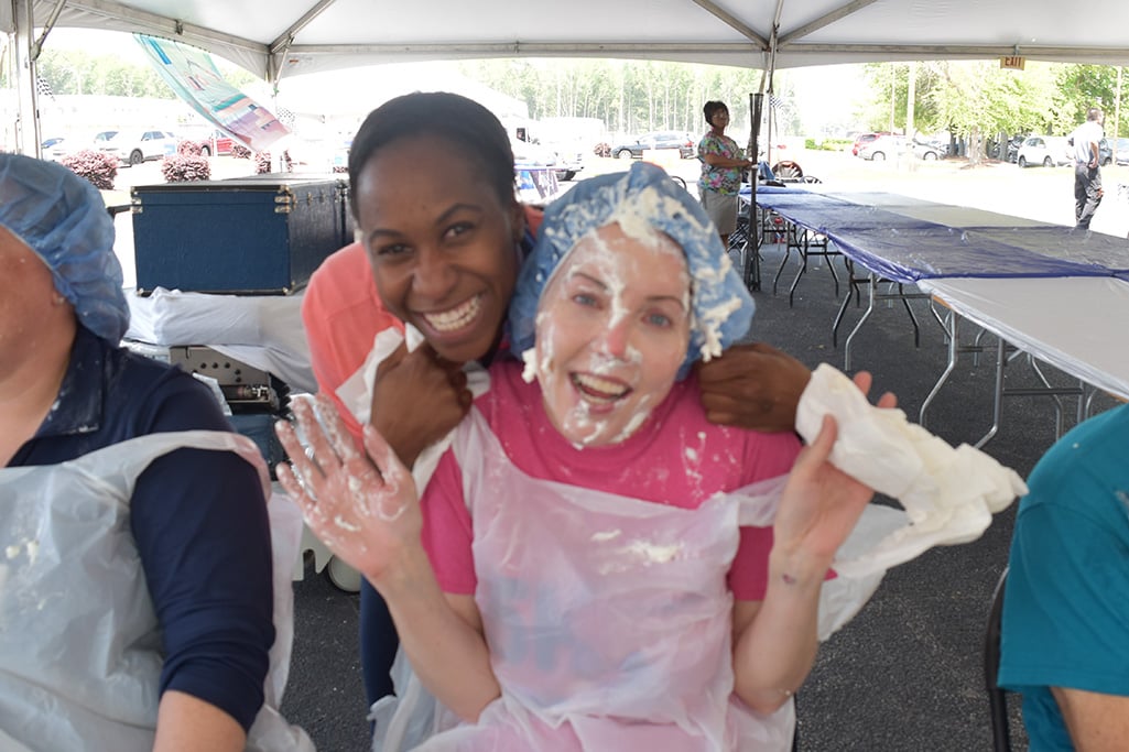 We closed out Hospital Week with a SMASH! Employees who donated to the Employee Giving Campaign were placed into a raffle to pie a hospital leader in the face.