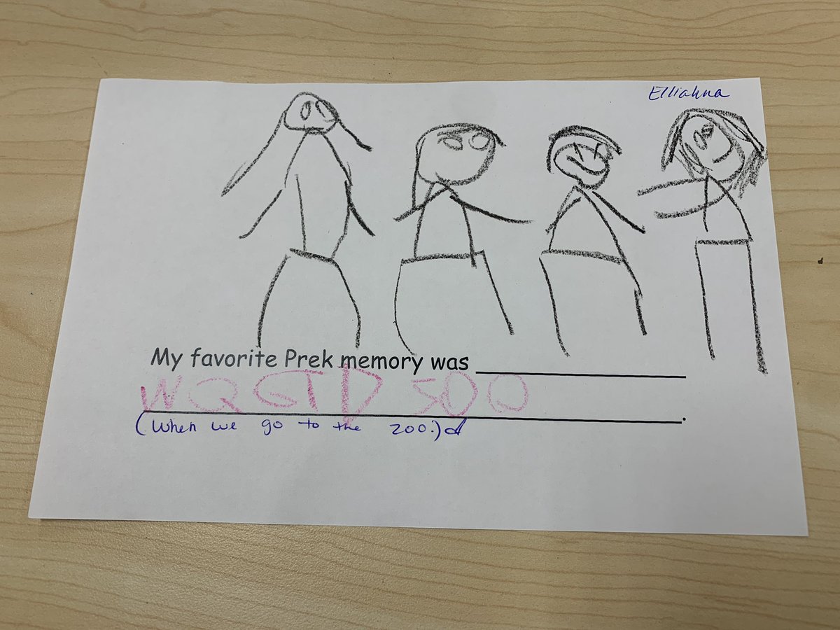 nfranco1214's tweet photo. My favorite memory will be when one of my PreK students tried their best to write their own words on paper! ❤️ @LomaParkES https://t.co/AP6TpvL2Jg