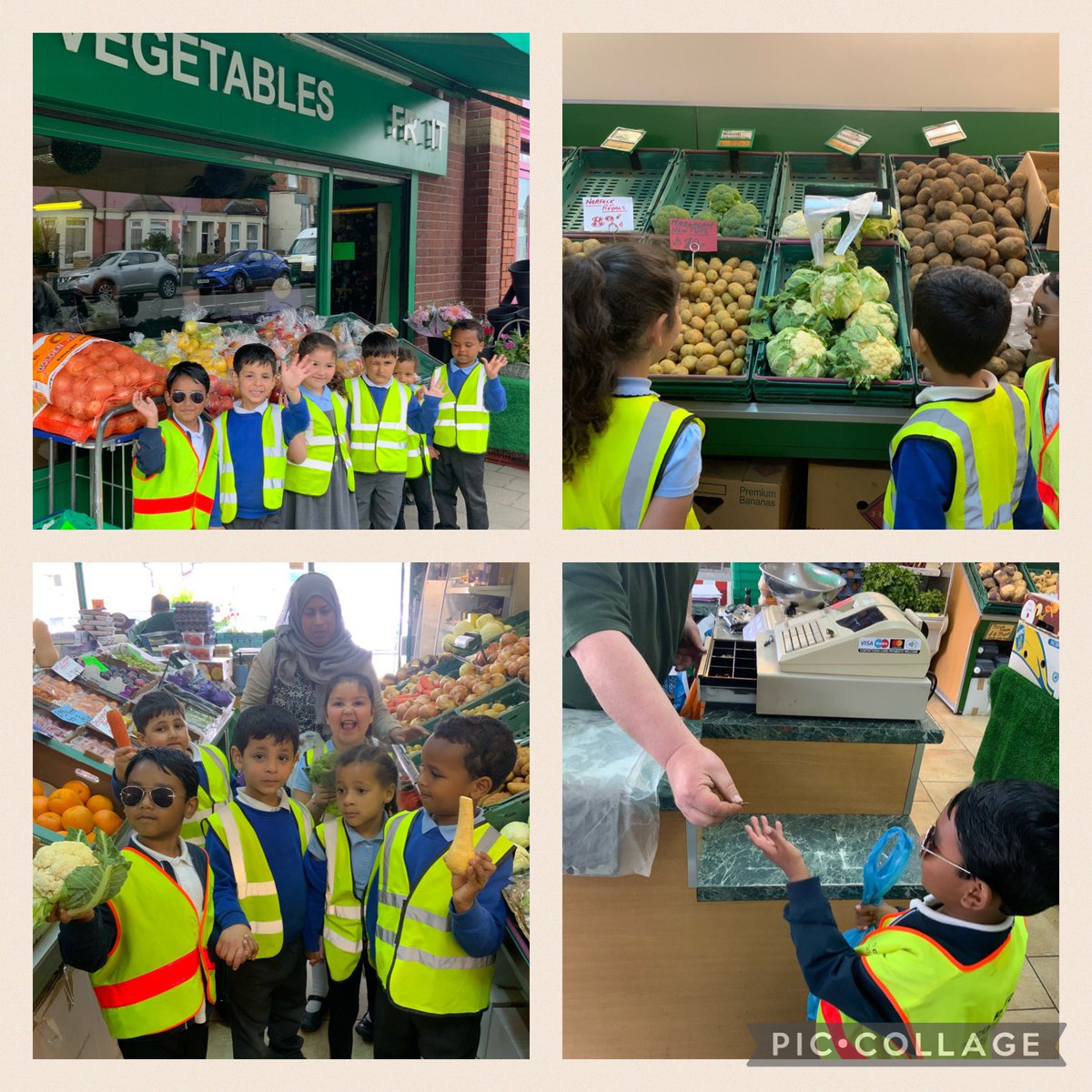 nppschool's tweet photo. Reception A have been busy shopping at the greengrocers! We read Oliver’s Vegetables, wrote shopping lists yesterday, and bought what we needed today ready to make a delicious vegetable soup later in the week 😋 #nppschliteracy #nppschnumeracy #nppschwellbeing #nppschtrips https://t.co/ILutxeQGKY