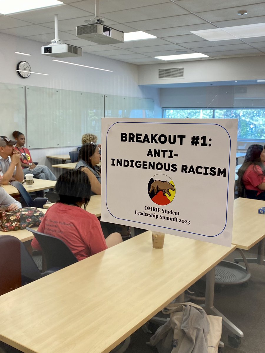 PrincipalGLi's tweet photo. Indigenous Student Leaders break into groups for candid discussions on anti-Indigenous racism, indigenous culture, and indigenous health and wellbeing. @TheDuke_247 @Kamloops_SD73 https://t.co/NQDQlYKn72