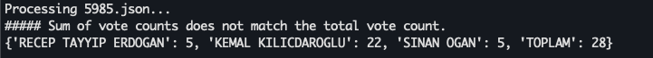 irensaltali's tweet photo. Oyveotesinden aldigim veri ile AWS Textract kullanarak bir kaç deneme yaptım. Her tutanağı textract gönderip regex ile parse ettim. Hata varsa bunu OpenAI'a gönderip CSV vermesini istedim. 100+ tutanağı hatasız parse edebildim. https://t.co/eUjm5nRRXu