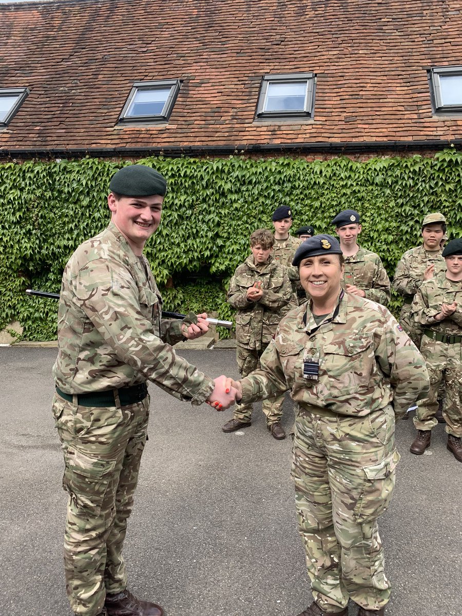 AbingdonSchCCF's tweet photo. Congratulations to our newly promoted head of Contingent - Sgt Zamler. Following in the footsteps of his older brother. Well done and good luck with the upcoming year! https://t.co/tCsfgOFOLS