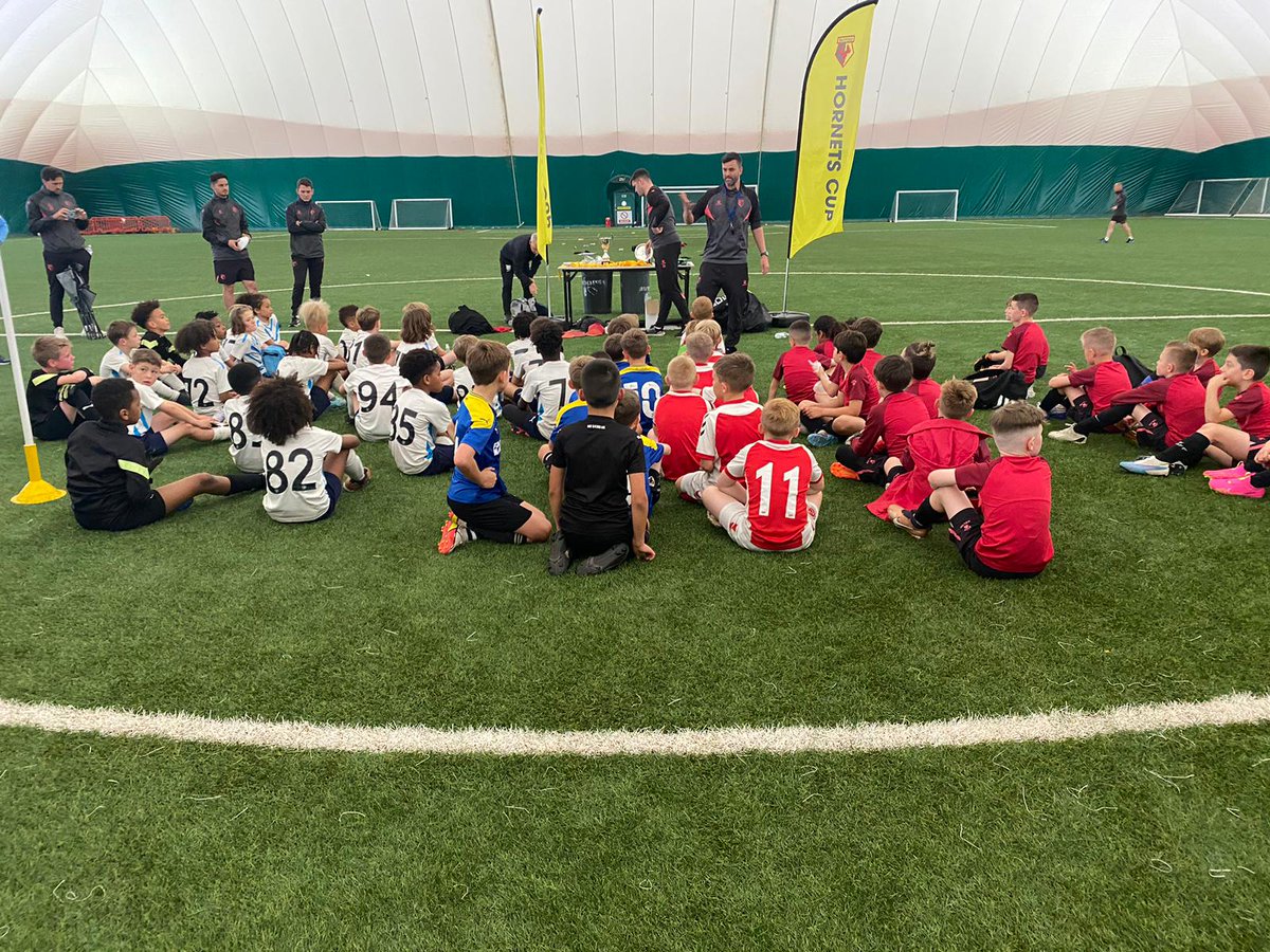AcademyFTFC's tweet photo. ๐ HORNETS CUP ๐
On Saturday our U8's travelled to @WatfordFC to take part in the Hornets Cup...
A thoroughly enjoyable day of competitive football. Perfect for the boys to develop as players & people โฝ๏ธ
#DevelopThePerson #ChallengeThePlayer https://t.co/Z5IPqdUYHq