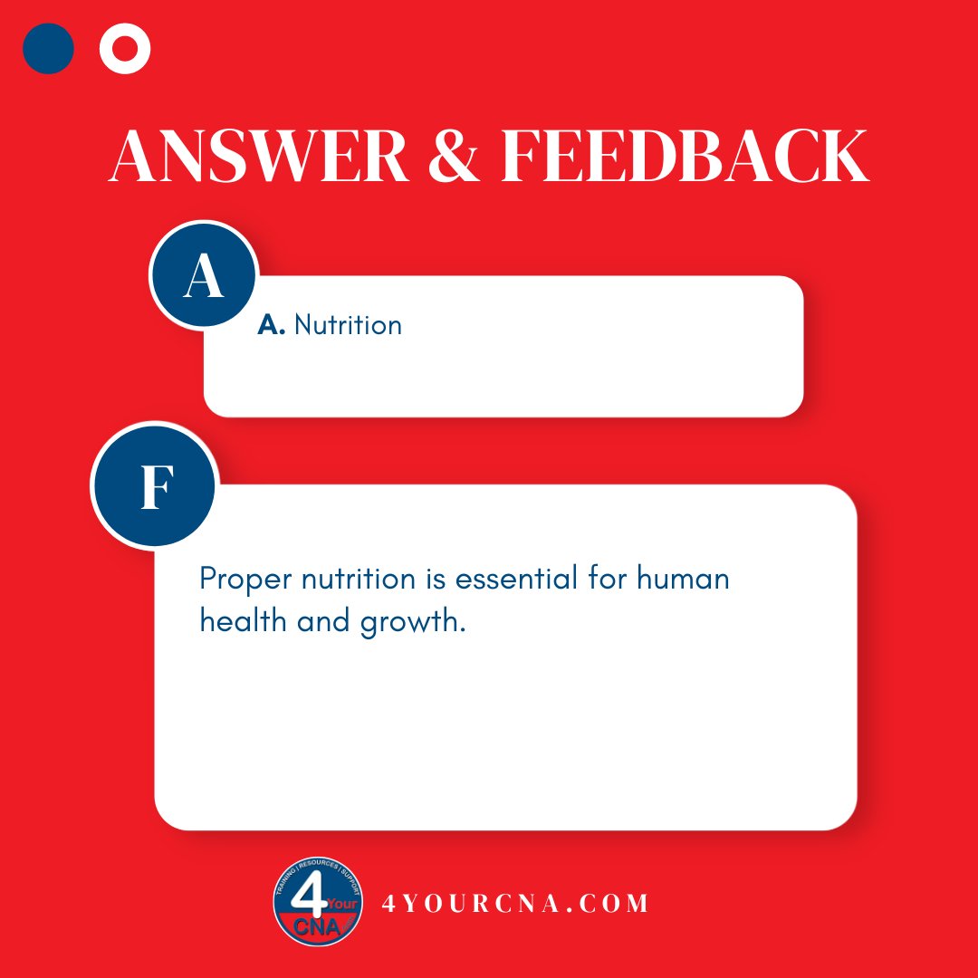 4yourcnaT's tweet photo. Here's your QUESTION OF THE DAY! These series of questions can help you evaluate your knowledge as a CNA. Follow us for more!

Don't forget to follow us for more updates!
#4YourCNA #CertifiedNursingAssistant #StateExam #Florida #Prometric https://t.co/pooBTiKTeO