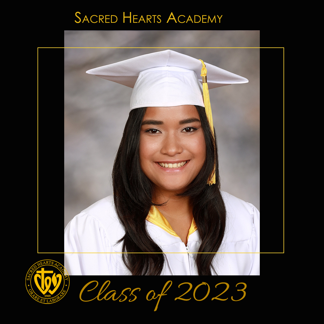 Join us every weekday in May as we celebrate our Seniors leading up to the #SacredHeartsAcademy #ClassOf2023 Commencement on May 27th at 3PM HST at the NBC Concert Hall!  Congratulations Tatiana Lum, '23! #GoLancers!