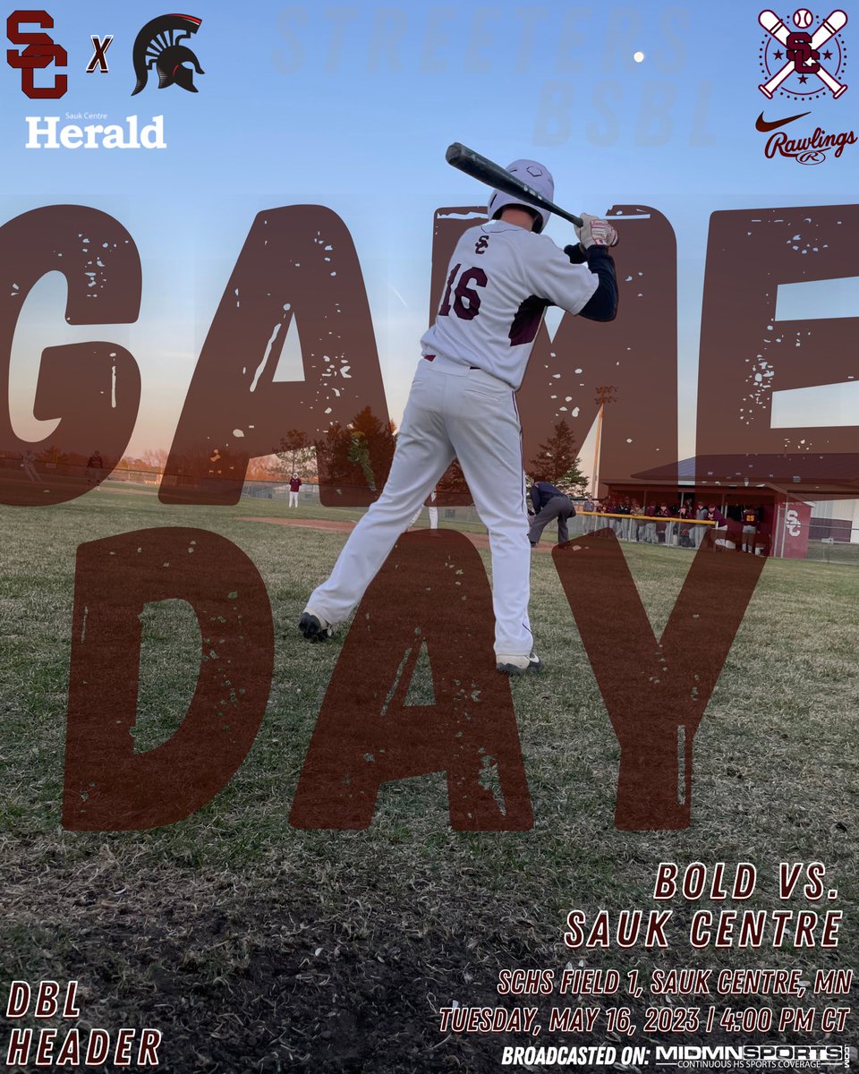 SaukCentreBSBL's tweet image. Little Late… but game day today vs BOLD here at home!

It will be a doubleheader, with the first game starting at 4pm EST with the second to follow!

Come support SCBSBL!

#scbsbl #streeters #bombaszn #streetersports