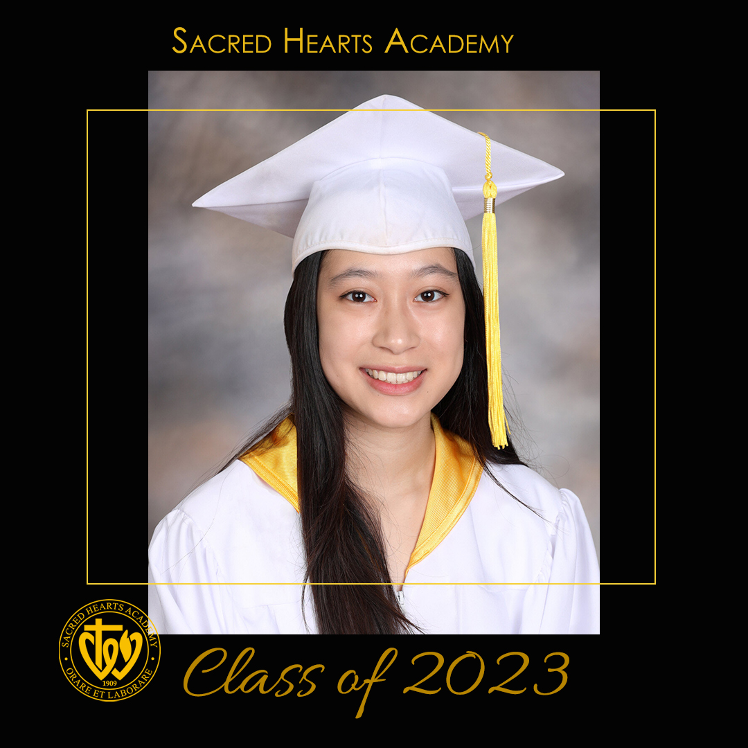 Join us every weekday in May as we celebrate our Seniors leading up to the #SacredHeartsAcademy #ClassOf2023 Commencement on May 27th at 3PM HST at the NBC Concert Hall!  Congratulations Ariana Sun, '23! #GoLancers!