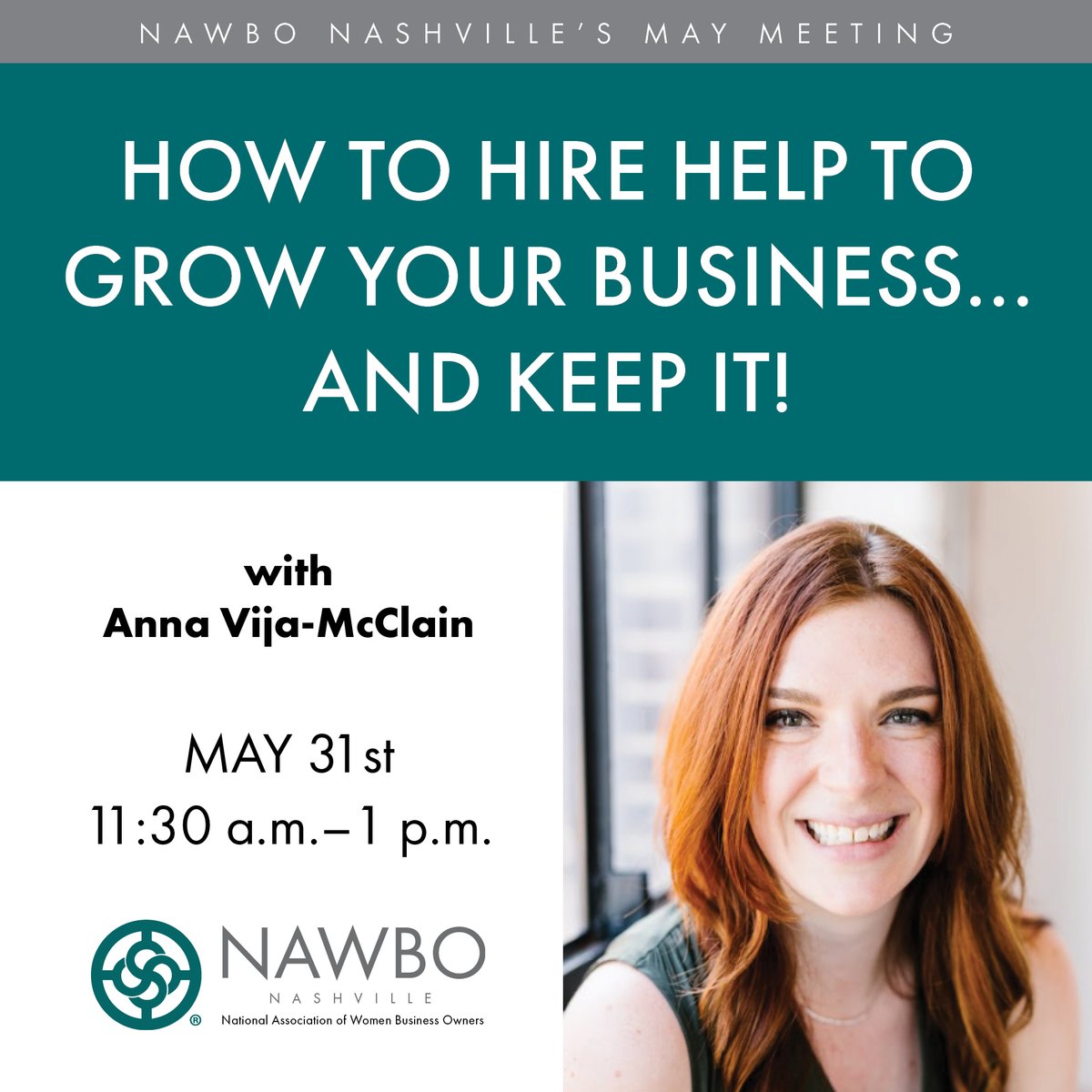 Join us on May 31st for "How to Hire Help...and Keep It!" featuring Anna-Vija McClain from Piccolo. Uncover the secrets to successful hiring, from seamless onboarding to efficient training systems that foster growth. Register now: bit.ly/3pFFGcF. See you there!