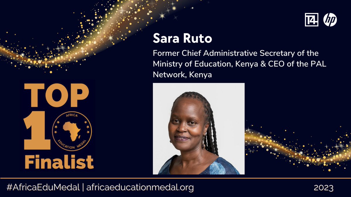 Congratulations @SaraRuto_!🎉 We are thrilled to announce that Dr. Sara Ruto, a member of the PAL Network board and the former CEO has been named one of the top 10 finalists for the Africa Education Medal 2023. Read more here: bit.ly/458LGLc #AfricaEduMedal