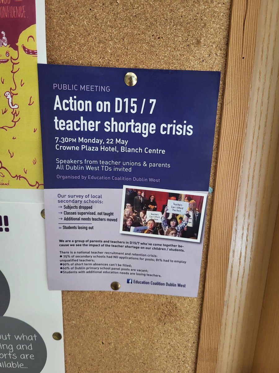 Leaflets, leaflets everywhere!!!
#TeacherShortages
#Dublin15schools