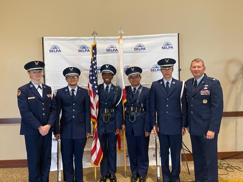 rcselpa's tweet photo. Day 1 of the 3rd Annual RC SELPA Mental Health Symposium kicked off with a performance by the
@HemetUnified High School Color Guard and Chamber Singers, an address by Dr. Edwin Gomez @RivCoSchoolSupt and an inspiring keynote by Dr. Ronald Powell. #RCSELPAMentalHealthMatters https://t.co/hkfyMvbNJN