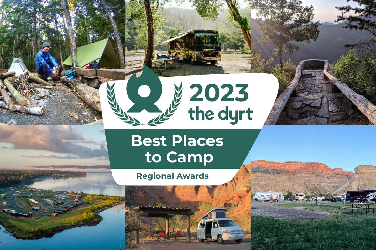 TheDyrt's tweet photo. 📣 Announcing the 2023 Best Places to Camp Regional Awards!🥇

Based on reviews and ratings from our vast community of campers, The Dyrt is recognizing the top camping locations across 6 U.S. regions.⛺ 

See who made the list! https://t.co/8PWhlxJUJ8 https://t.co/e5H7X5k7uY