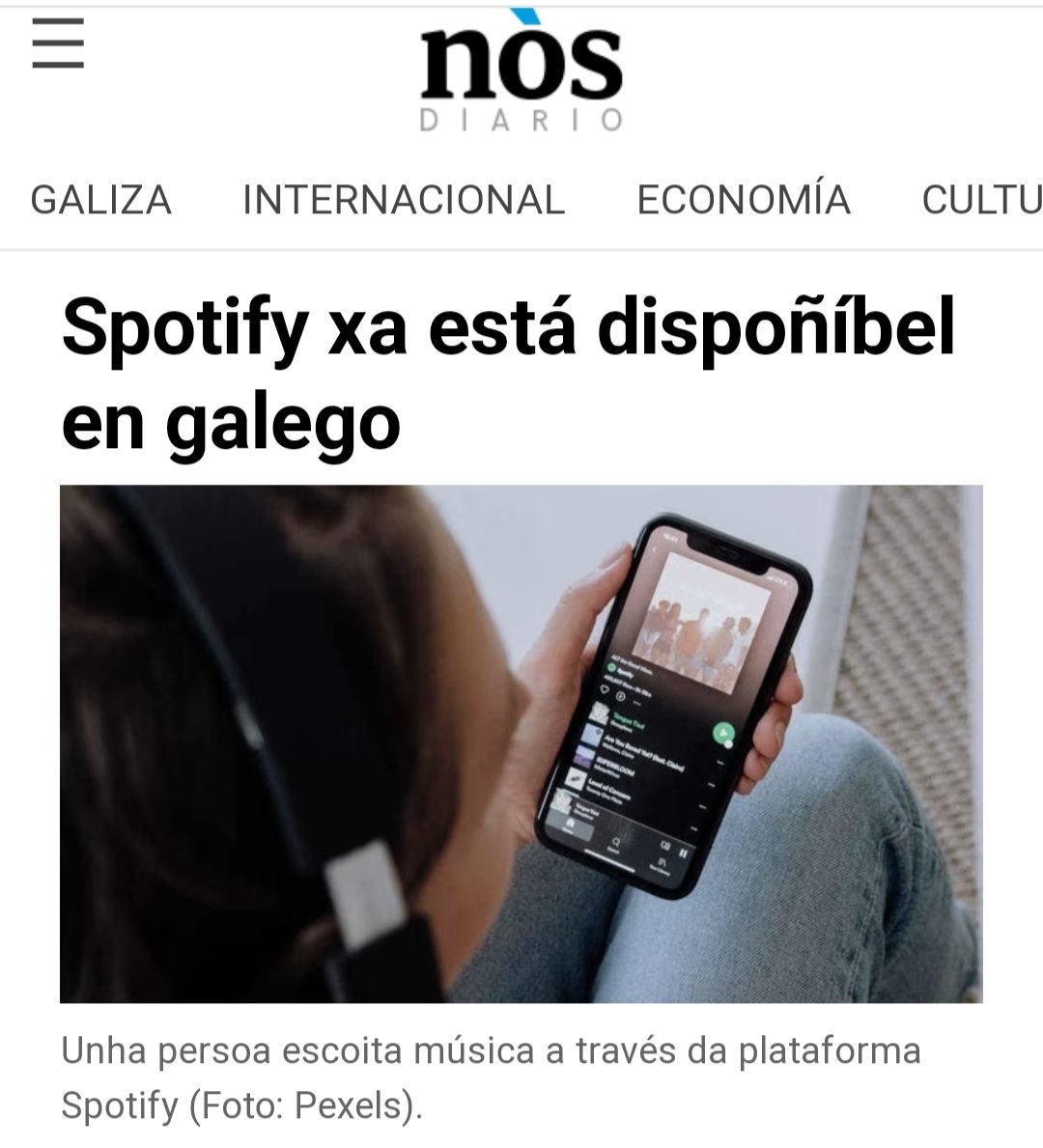 O galego xa é oficial no Spotify! 🔥

O galego chega tamén á plataforma Spotify e formará parte xunto a outros 73 idiomas.

👉Aproveitamos para recomendar as nosas listas de música en galego no Spotify:  orgullogalego.gal/musica-en-gale…