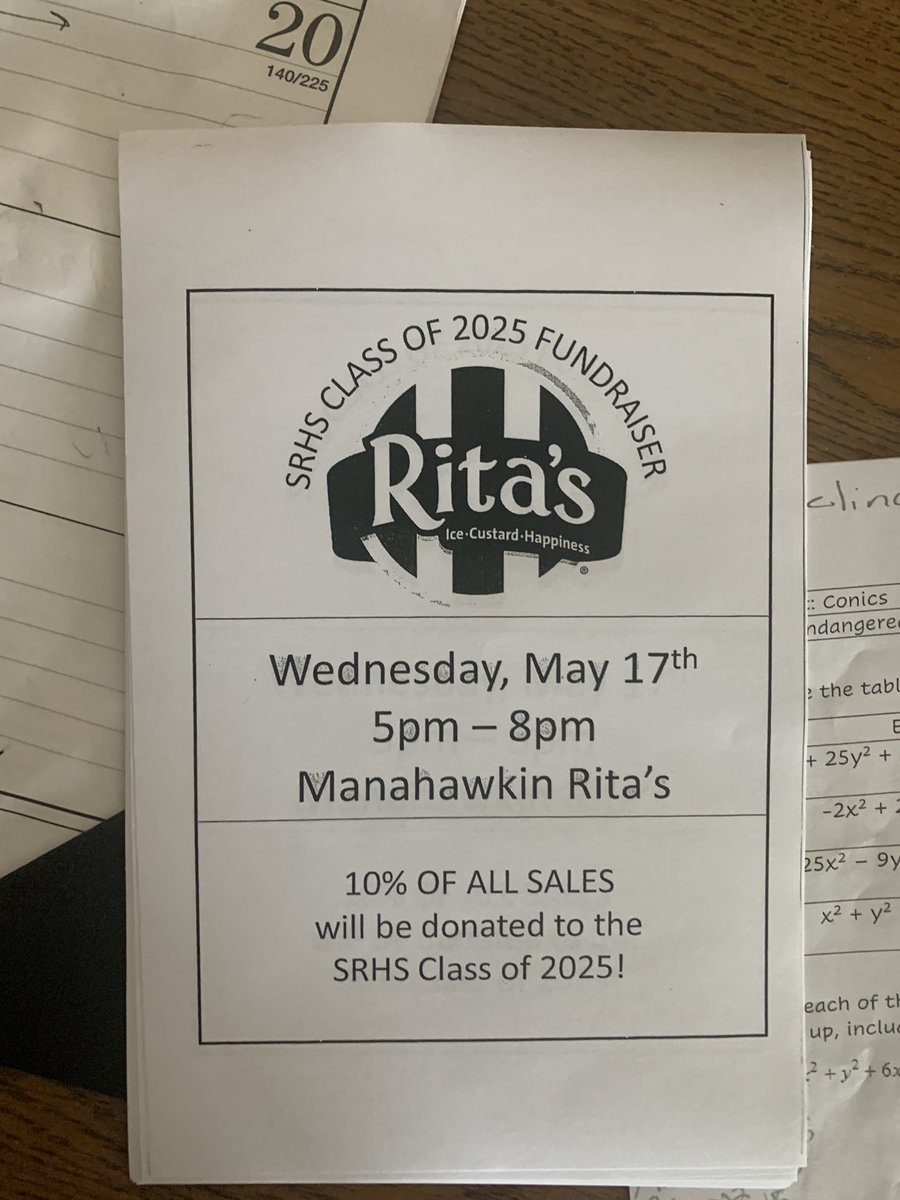 SRHS2025's tweet photo. Come out for a sweet treat tomorrow night and support the class of 2025 https://t.co/PMEgUgYhtz