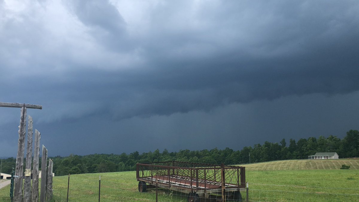 Current view of the severe warned storm north of Martinsville, VA #vawx