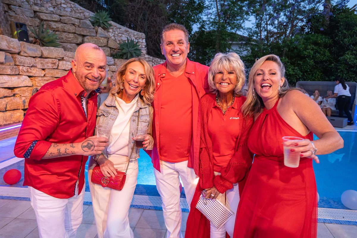 Great red and white party with friends <a href="/euroweeklynews/">Euro Weekly News</a>