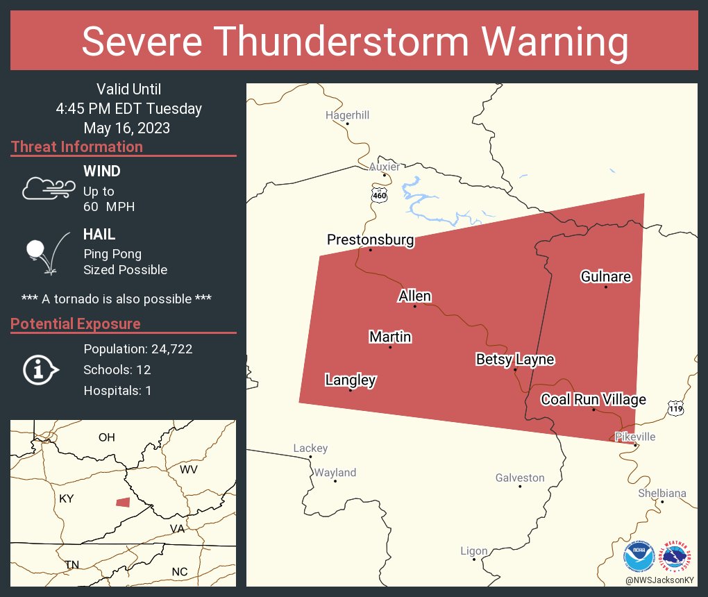 NWS Severe Tstorm on Twitter "Severe Thunderstorm Warning continues
