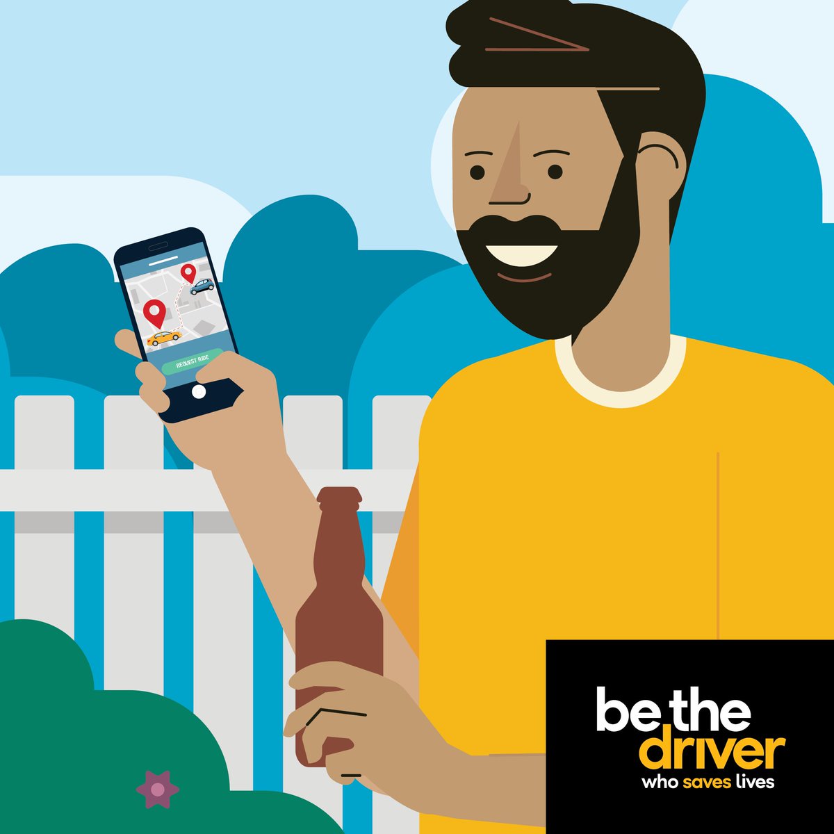 🇺🇸 This Memorial Day, #BeTheDriver who puts safety in the driver's seat. Avoid impaired driving — #MakeAPlan via rideshare or arrange another sober ride home.