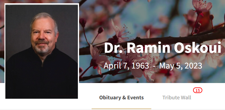 Dr. Ramin Oskoui's obituary pumphreyfuneralhome.com/obituaries/Dr-…