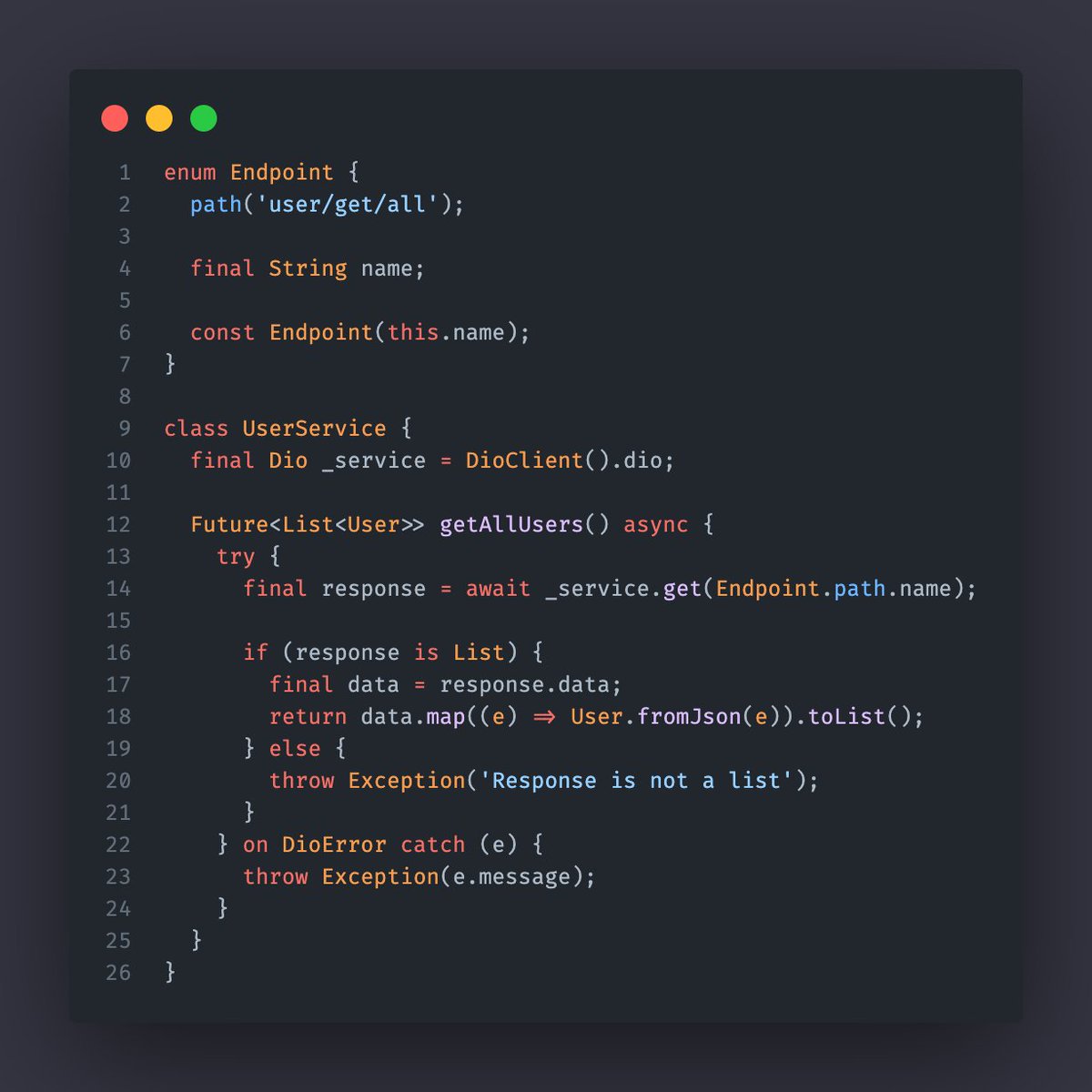 awsome architect for manage API requests for flutter/dart

#flutter