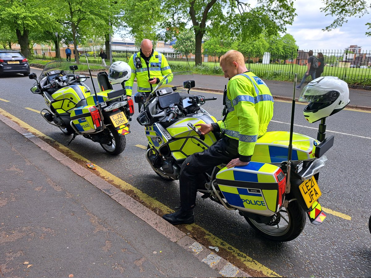 DerbysRPUBikers's tweet image. Out of #derbyshire area for the last two days, assisting @LeicsPoliceRPU &amp;amp; @leicspolice colleagues with a very special visitor to their area with #vipex duties.
Had the pleasure of working with Dazzler again, who we last worked with on the Queen's funeral duties 
#opsbikes