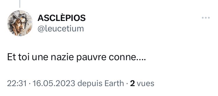 AnnaKubista's tweet photo. Entre celui-ci et l’ex-époux qui me dit que je suis Hitler, je pense que c’est assez clair qui vous suivez non ? 😂 #godwinpoint #sobloodyeasy https://t.co/7CuCtP1S1z