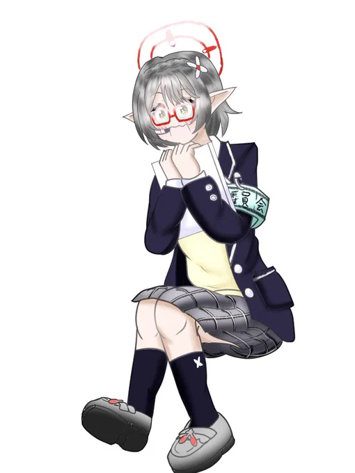 おはなのねん! お題箱の途中ー。 ブルアカの誰か分かるかなー?