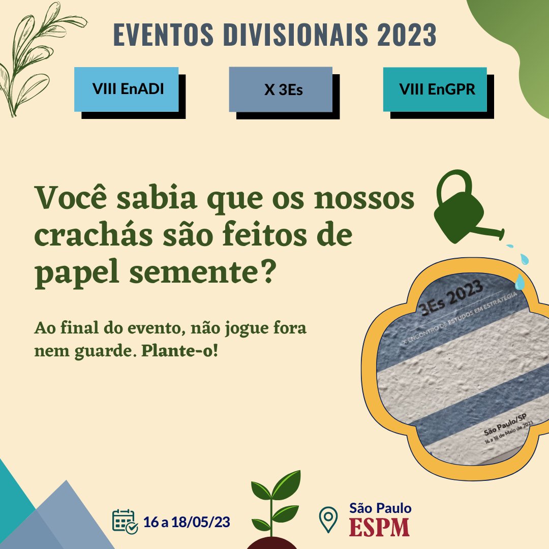 ANPAD_Oficial's tweet photo. Você já imaginou picar o papel que você não usa mais, plantar em um vaso e ganhar uma muda de flores? Pois os participantes dos Eventos Divisionais de 2023 da ANPAD terão essa oportunidade!
#EnADI #3Es #EnGPR #ANPAD #sustentabilidade♻ #ecofriendly https://t.co/jr7JTYhy4A