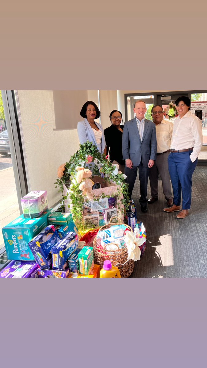 Thanks <a href="/LeaderBank/">Leader Bank</a>  for the fabulous collection of donations! 
Mothers and caregivers across Cambridge, and area communities will receive these donations and more from our fantastic partners. Thank you for lending a helping hand.